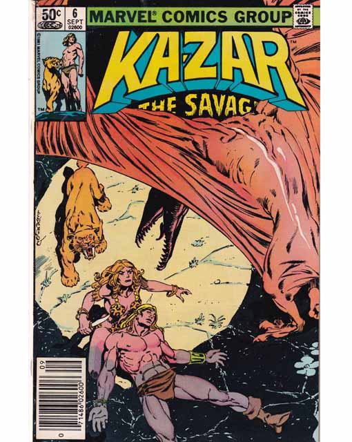 Kazar The Savage Issue 6 Marvel Comics Back Issues 071486026006