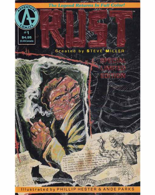 Rust Issue 1 Adventure Comics Back Issues