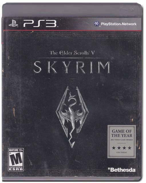 Skyrim Playstation 3 PS3 Video Game 093155117624
