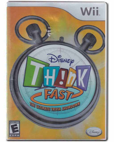 Disney Think Fast Nintendo Wii Video Game 712725005733