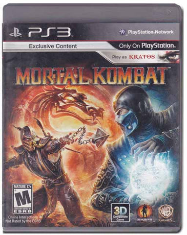 Mortal Kombat Playstation 3 PS3 Video Game 883929158867