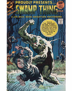 The Original Swamp Thing Issue 1 DC Comics Back Issues 070989335943