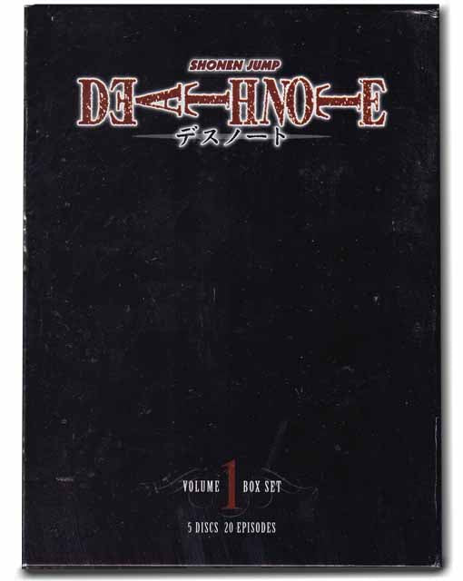 Death Note Volume 1 DVD 5 Disc Box Set 782009239215