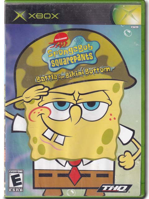 Sponge Bob Squarepants Battle For Bikini Bottom XBOX Video Game 752919520192